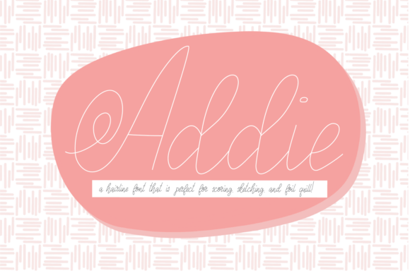 Addie: A Delicate Hairline Script Font for Handmade Charm