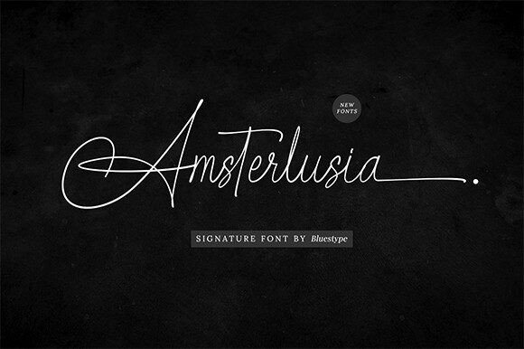 Amsterlusia: A Handwritten Script Font for Digital Branding