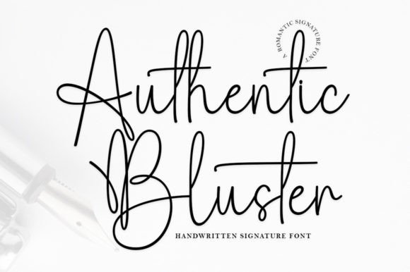 Authentic Bluster: A Refined Script Font for Digital Branding
