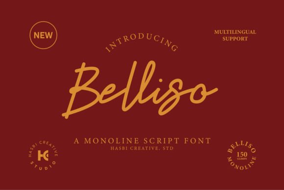 Belliso: A Script Font with Grace and Sophistication