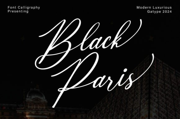 Black Paris: A Modern Script Font for Elegant Handmade Products