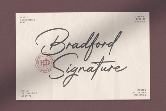 Bradford Signature: A Timeless Script Font for Digital Design