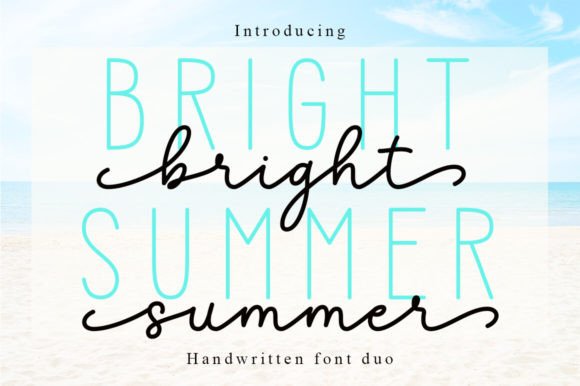 Bright Summer Duo: A Font That Makes Your Campaigns Instantly Clear