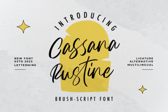 Cassana Rustin: A Script Font with Elegance and Versatility