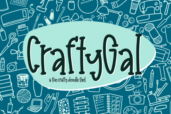 CraftyGal: A Playful, Handcrafted Font for Creative Branding