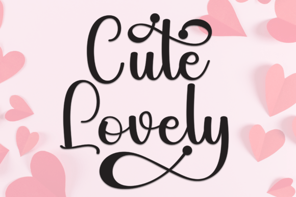 Cute Lovely: A Sweet Script Font for Digital Design