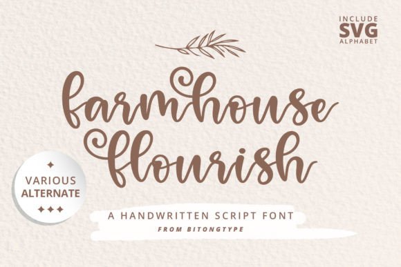 Farmhouse Flourish: A Handwritten Font That Builds Brand Warmth