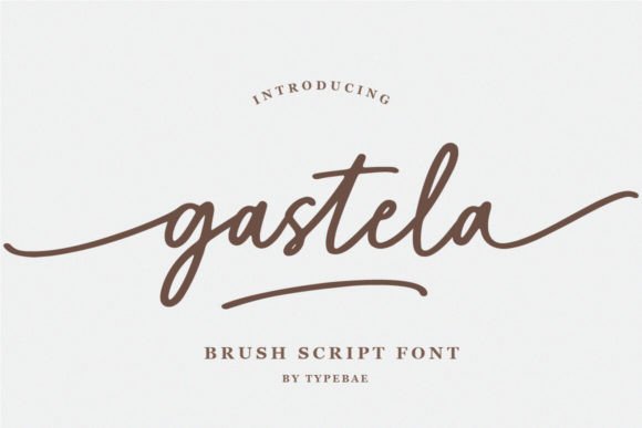 Gastela: A Handwritten Script Font That Feels Like a Thoughtful Signature