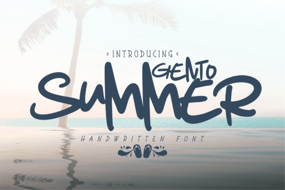 Gento Summer: A Handwritten Font That Feels Like Summer in Every Brand Touchpoint
