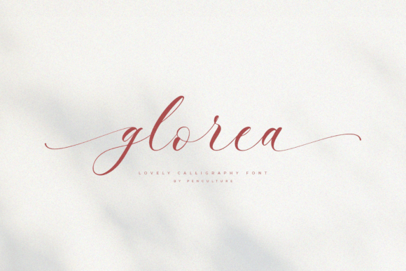 Glorea: A Modern Calligraphy Typeface for Elegant Web Design