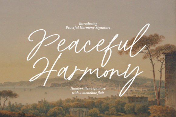 Peaceful Harmony: A Script Font That Elevates Real Small Business Branding
