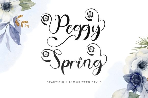 Peggy Spring: A Handwritten Font with Editorial Warmth