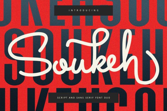 Soukeh Font Duo: Authentic Handcrafted Script for Scroll-Stopping Brand Content