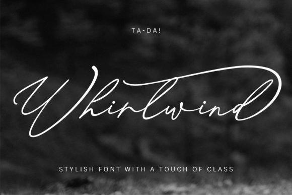 Whirlwind: A Friendly Handwritten Font for Warm Brand Identities